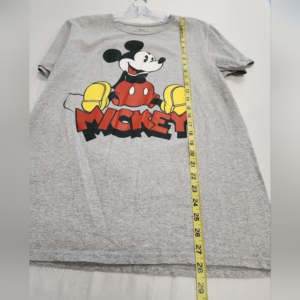 Disney Mickey Mouse Men's Gray Classic Mouse Graphic T-Shirt Short Sleeve, sz MD - Picture 7 of 9
